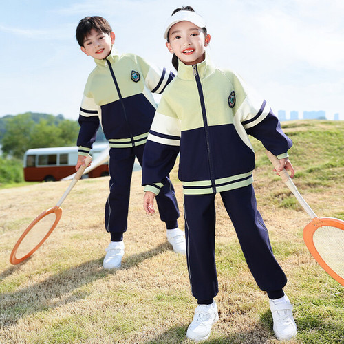 Kindergarten uniforms, spring and autumn clothing, children's sports meet uniforms, primary school uniforms, first grade class uniforms, three-piece set