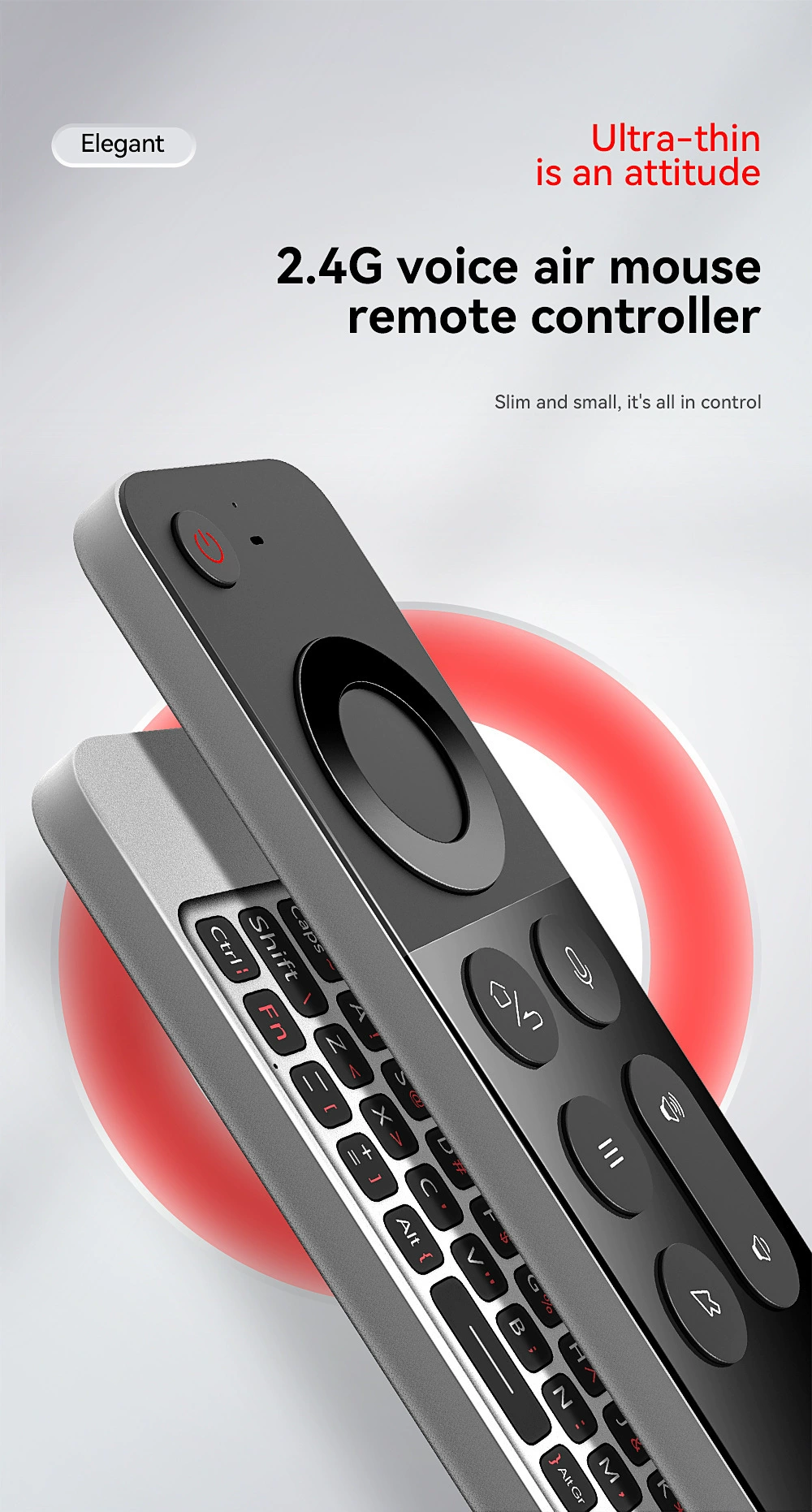 Smart remote control, teaching double-sided wireless small keyboard, mouse