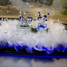 太阳能旋转水晶天鹅汽车香水摆件车载香薰可爱女神款车内装饰饰品