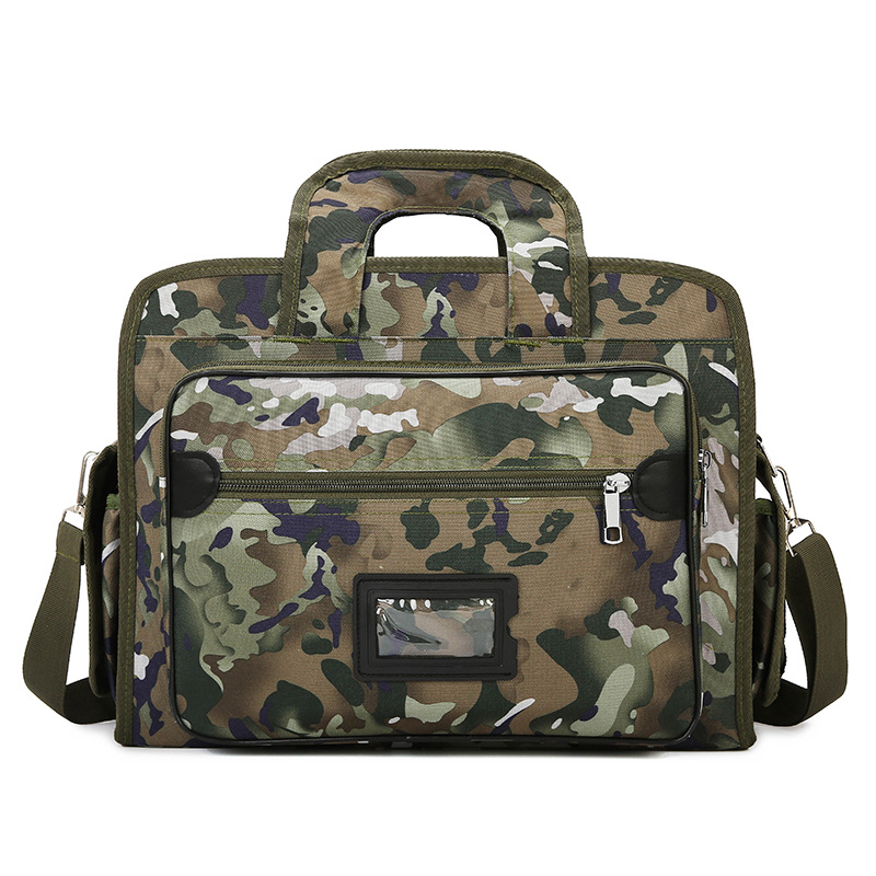 Bolso táctico al aire libre de tendencia maletín portátil resistente al desgaste de gran capacidad multicapa de almacenamiento de un solo hombro bolso de computadora portátil