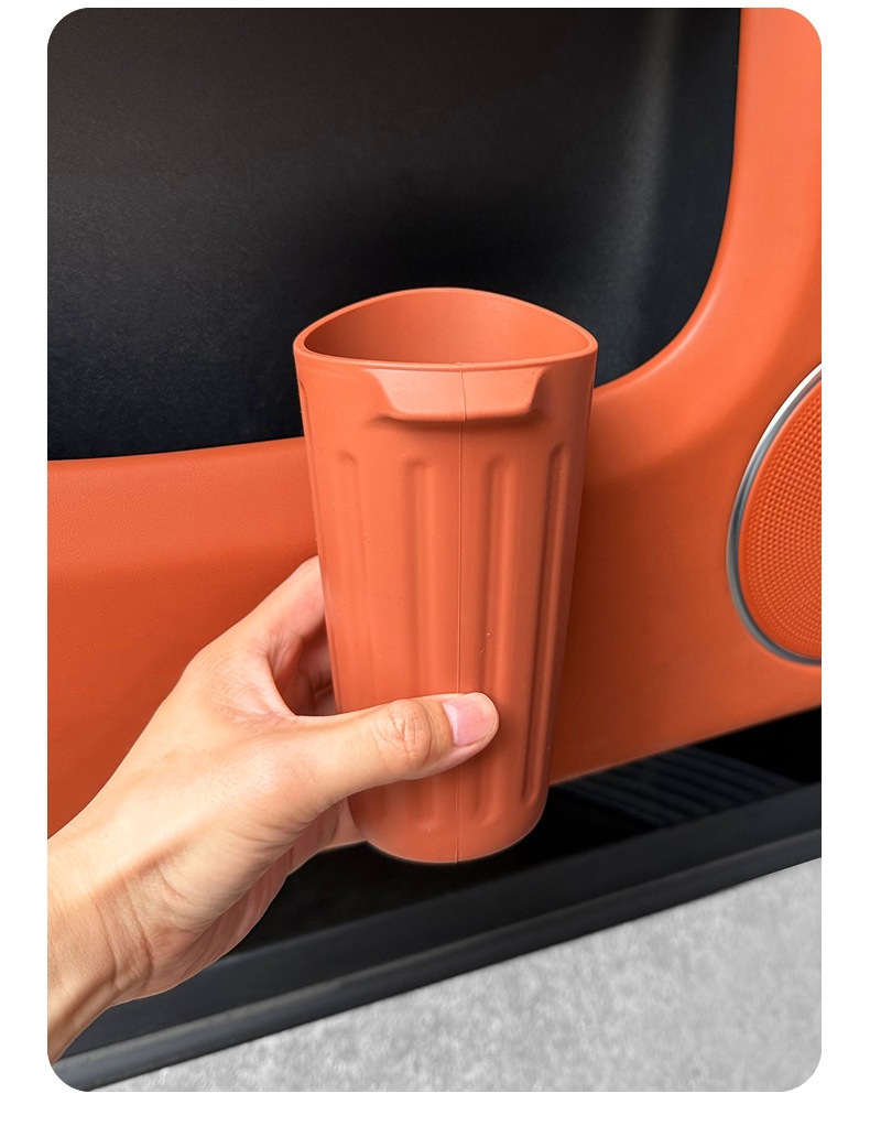 Universal Car Model Silicone Cup Holder Trash Bin In-Car Dedicated Center Console Cup Holder Car Door Umbrella Storage Bucket Modification Accessories