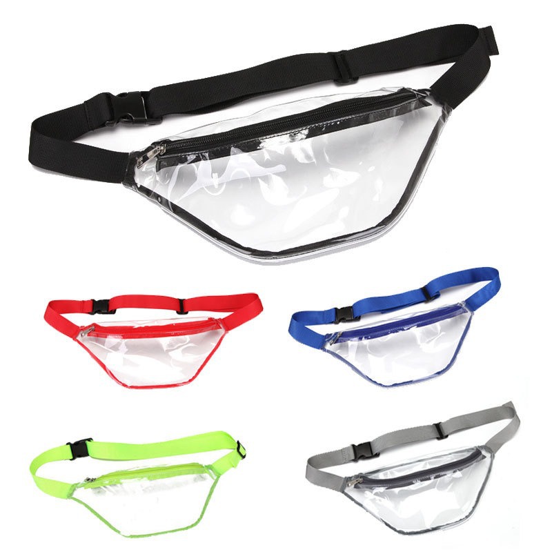 Bolsa deportiva transfronteriza personalizada impermeable transparente bolso de pecho de PVC de gran capacidad bolso de baño de correr al aire libre