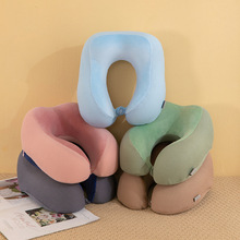 华夫格u型枕记忆棉颈枕护颈枕 跨境 脖枕旅行枕颈椎枕飞机记忆枕