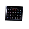 Fashionable shiny magnetic strong magnet suitable for men and women, earrings, 12 pair, simple and elegant design, 4mm, wholesale