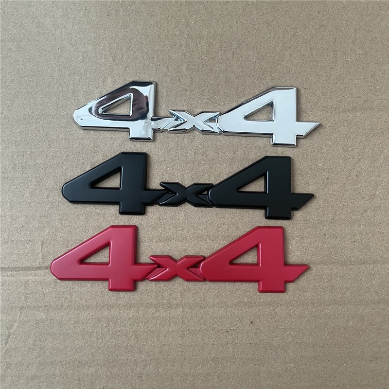 Véhicule tout-terrain à quatre roues motrices permanent, carrosserie métallique 4x4, modification personnalisée, badge arrière de voiture 4x4, décoration_voghion.com