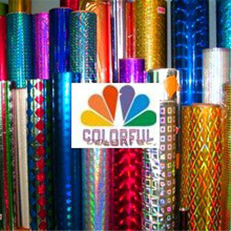 【彩艺镭射】可定作加厚PET小圆点镭射膜 素面膜（0.012-0.5MM）