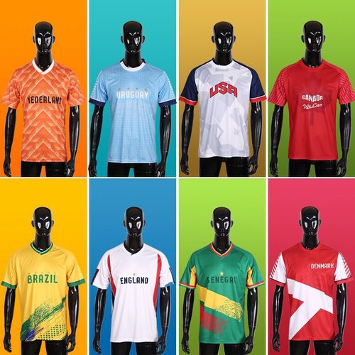  World Cup Football Short Sleeve France Spain Qatar Argentina Jersey Fan Merchandise T-Shirt