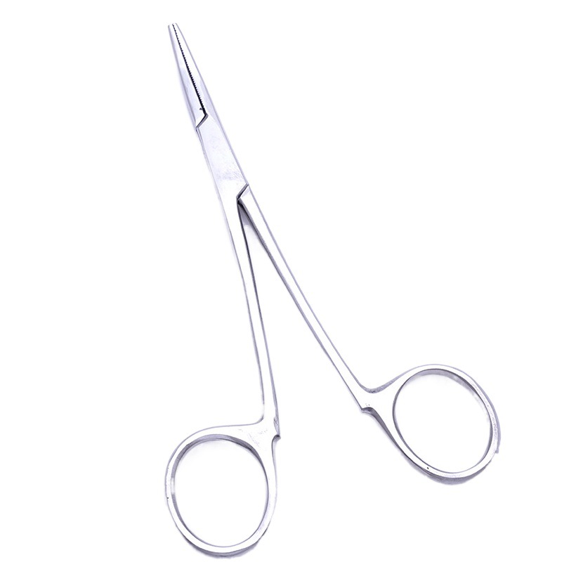 Nueva fábrica al por mayor torniquete de acero inoxidable alicates de pesca gancho recto curvado oreja tirando alicates sin hebilla clip de bloqueo