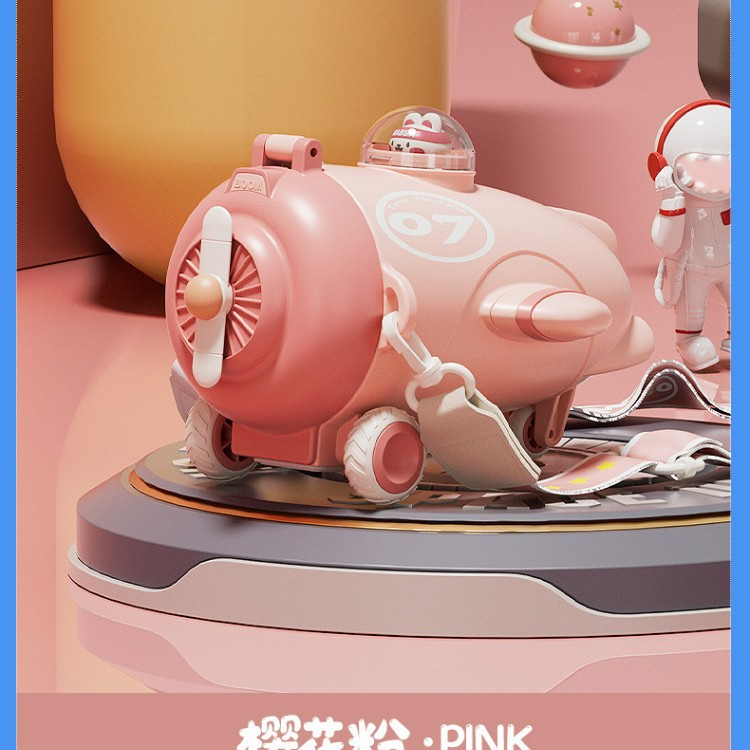 Taza de agua de coche de autobús para bebés de nuevo estilo Taza de paja para niños de alto valor Taza de agua de gran capacidad con tapa elástica portátil para exteriores