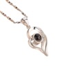 Stone inlay, brand fashionable necklace, silver 925 sample, simple and elegant design