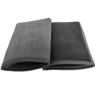 Car cleaning tools: washing mud towel decontamination cloth 150g - striped-gray-mud-gloves
