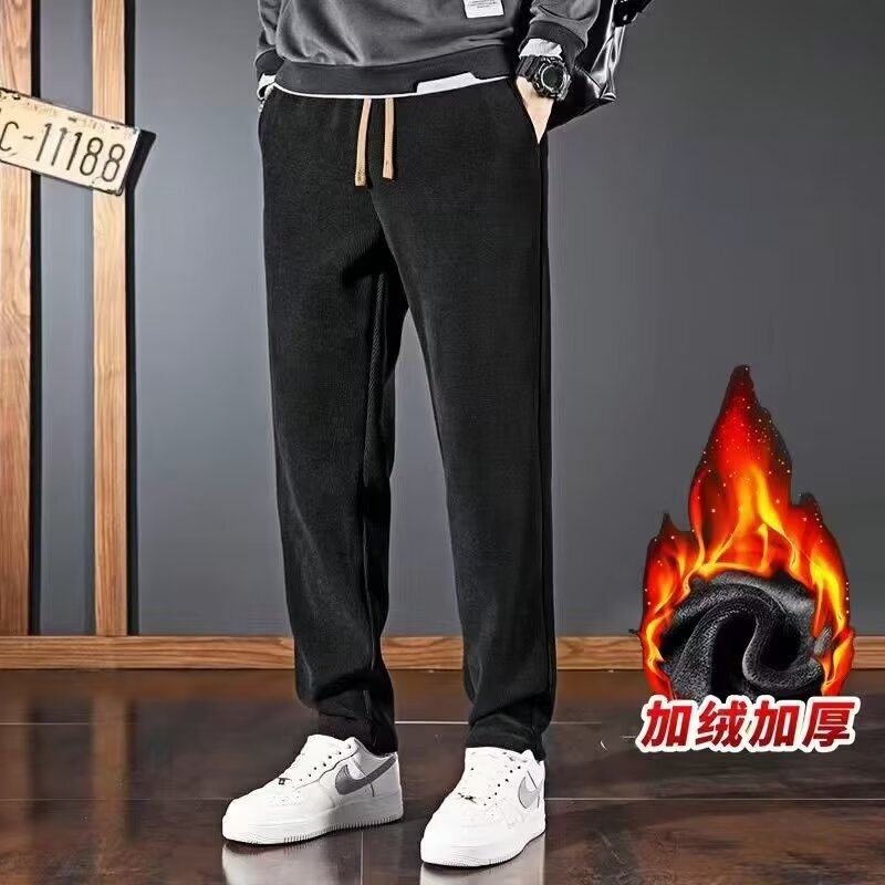 春秋季新款韩版男士休闲裤潮流时尚百搭长裤垂感运动男士休闲裤|undefined