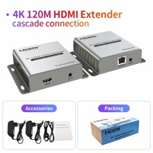 4K HDMI KVM�W�����L��120�׎�USB�I���DRJ45 120M 60M���h��