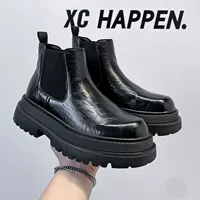 Ботинки (Martens) челси на платформе, дышащие, кожаный верх, размеры 41–44