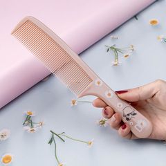 Portable Daisy Hairbrush for Ladies, Long Hair Brush, Anti-static Home Use, Cute Cartoon Print Hairbrush, Straightening Hairbrush