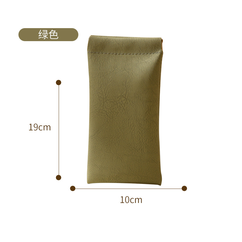 Bolsa de gafas multifuncional de absorción magnética compacta y portátil de absorción automática gafas de sol bolsa de almacenamiento de gafas de sol bolsa de tela resistente a la compresión