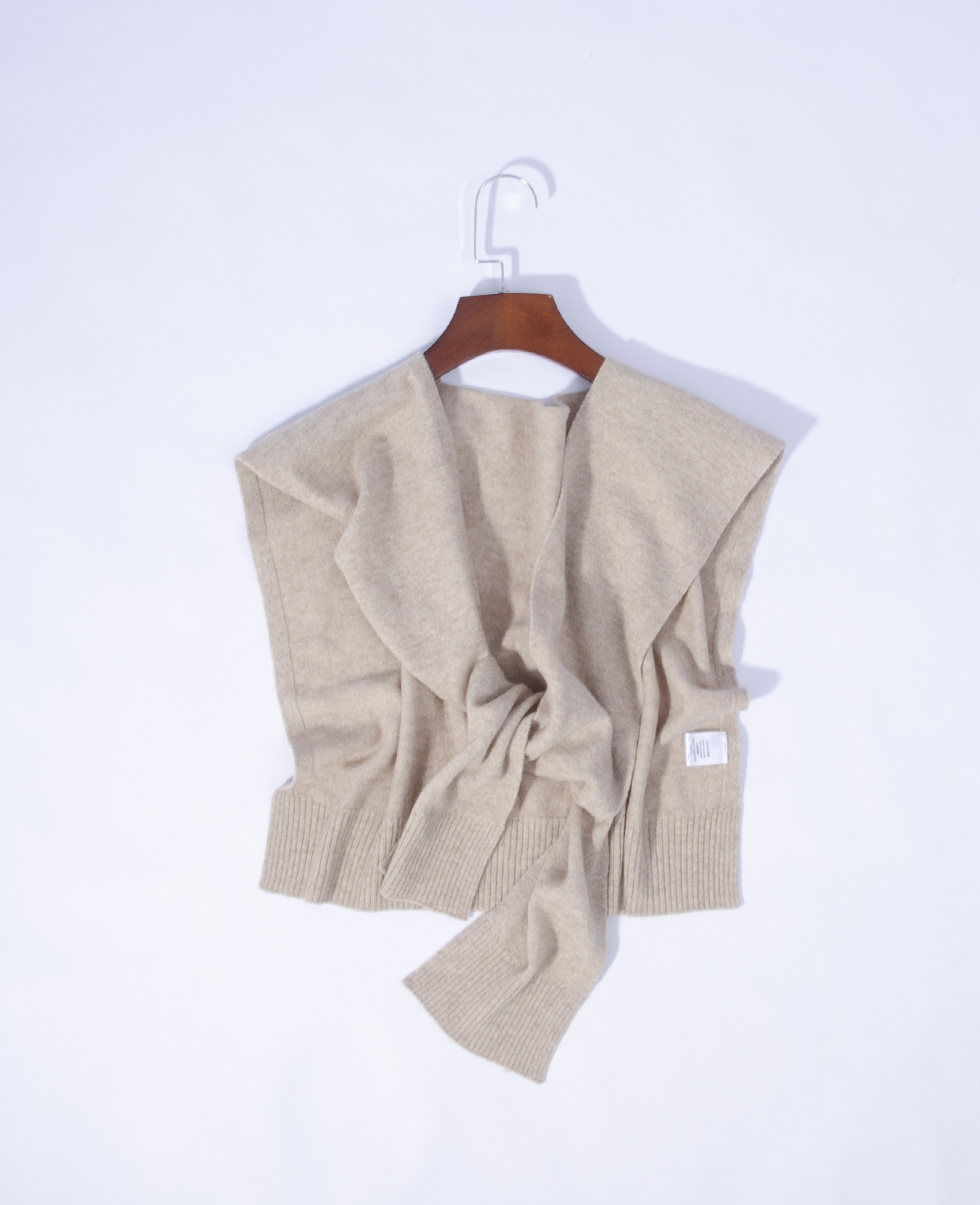 Fábrica de Mongolia Interior cabello recto de lana mezclada de punto caramelo color pigmento primavera otoño invierno sala de aire acondicionado calentamiento ligero pequeño hombro