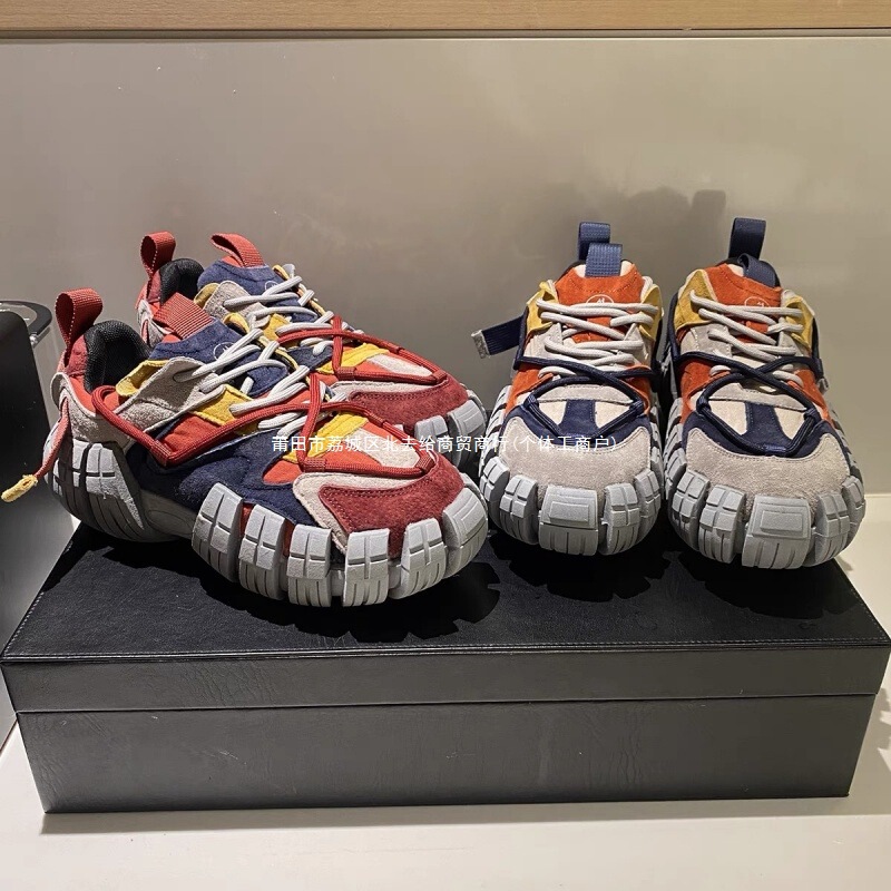 Men's Trendy Dad Shoes Autumn New Breathable Thick-Soled Casual Sports Shoes Super Popular Height-Increasing Shoes