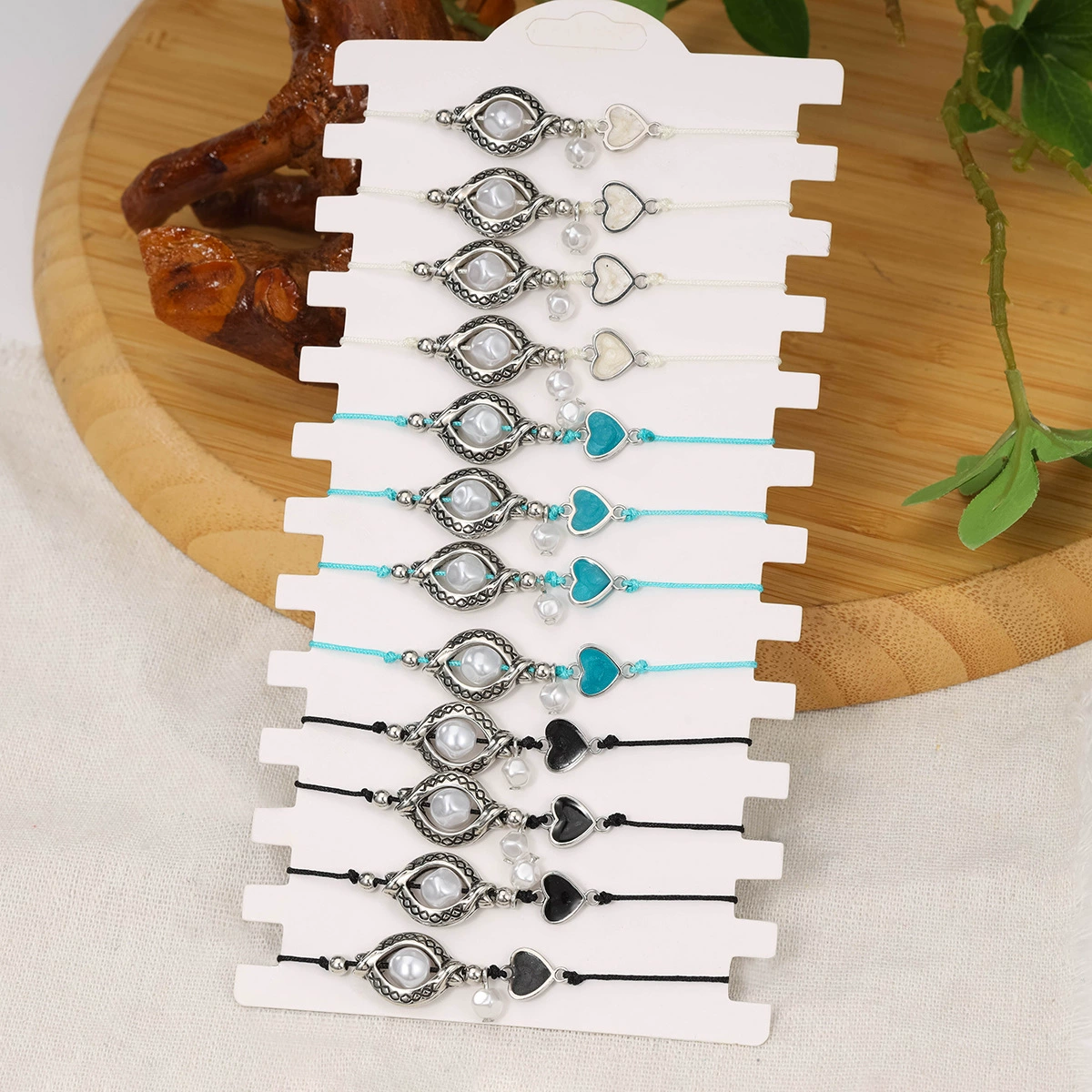 Retro bracelet from pearl, set, Amazon, wholesale