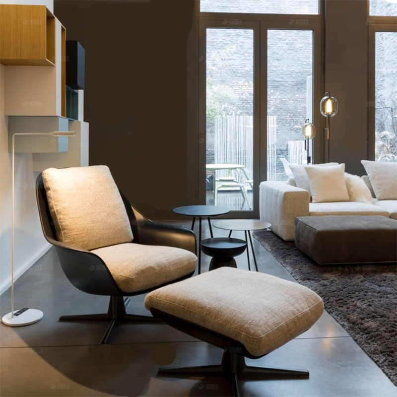 Sofá simple italiano simple simple moderno bungalow villa de diseño casual de moda sala de estar sillón
