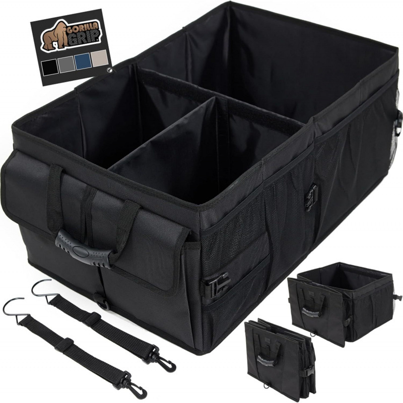Nueva caja de almacenamiento resistente y de gran capacidad para almacenamiento plegable antideslizante y impermeable para automóviles o SUV