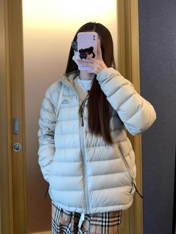 冬季新款排骨轻薄羽绒服女连帽休闲经典运动雪山90白鸭绒保暖外套|undefined