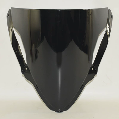 Suitable for Kawasaki Zx6R Zx636 2024-2025 Modified Motorcycle Heightening Front Windshield Windshield (Motorcycle front windshield) - smoky-black