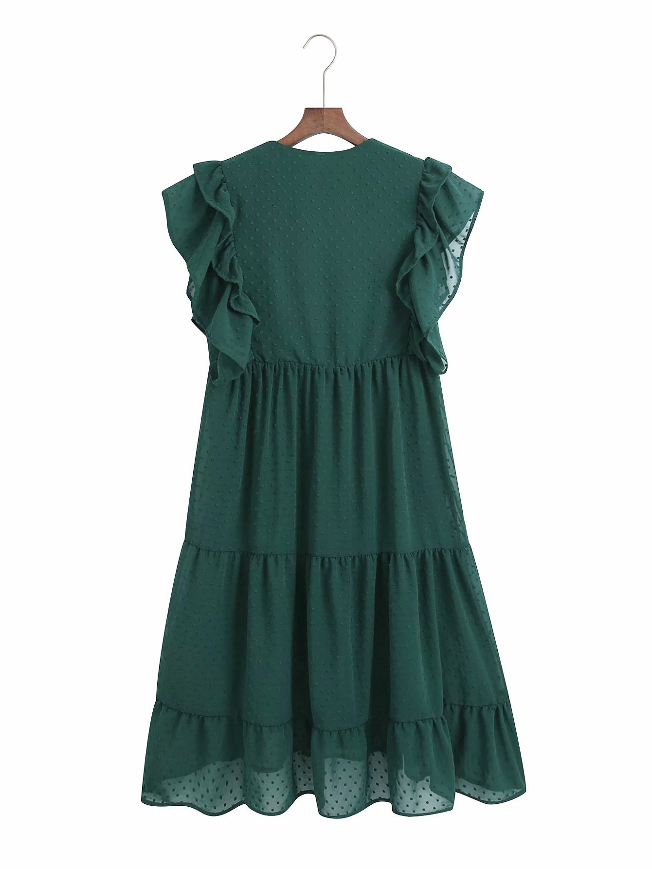 winter laminated pleated sleeveless dress NSAM22457