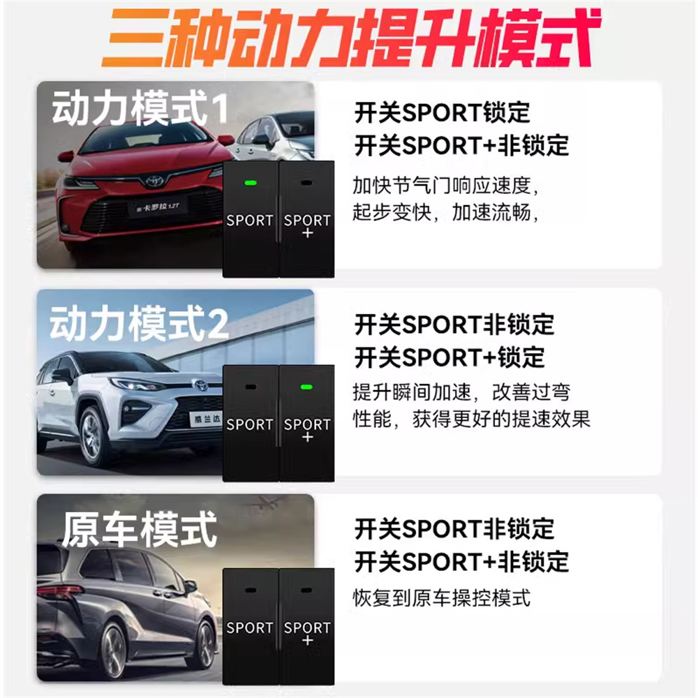 (2개) PRADO SANA GEREVIA ELFA 순양함 전력 가속기 모듈 자동차 속도 증가