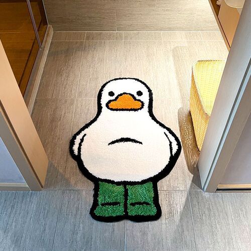 Fun cartoon cute bedside imitation cashmere rug home bedroom anti-slip rug thick study room rug living room soft