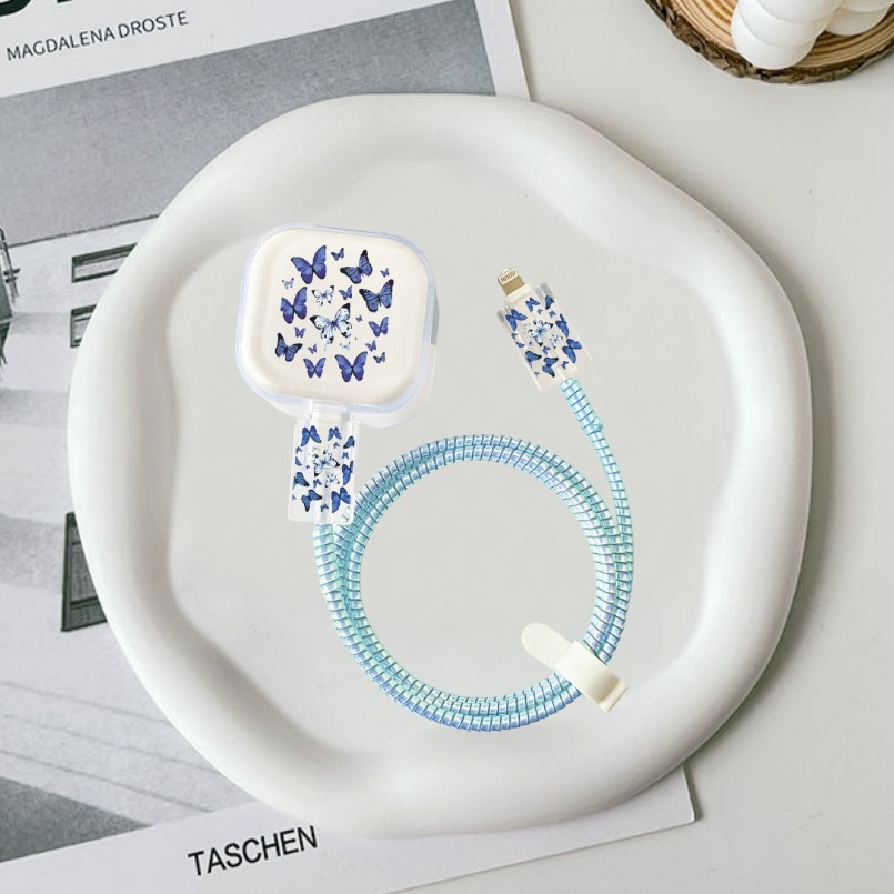 푸른나비 [5종세트-큰머리1-작은머리2-보호로프1-스트랩1]