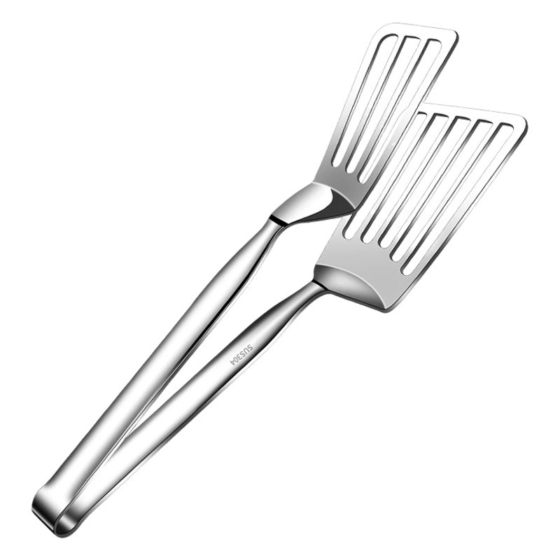 Зажим для Лопаты Для жареной рыбы из нержавеющей стали 304 Бытовая кухня Зажареная еда Флип Лопата для рыбы Стейк Специальный зажим Удлиненный зажим для жареной еды
