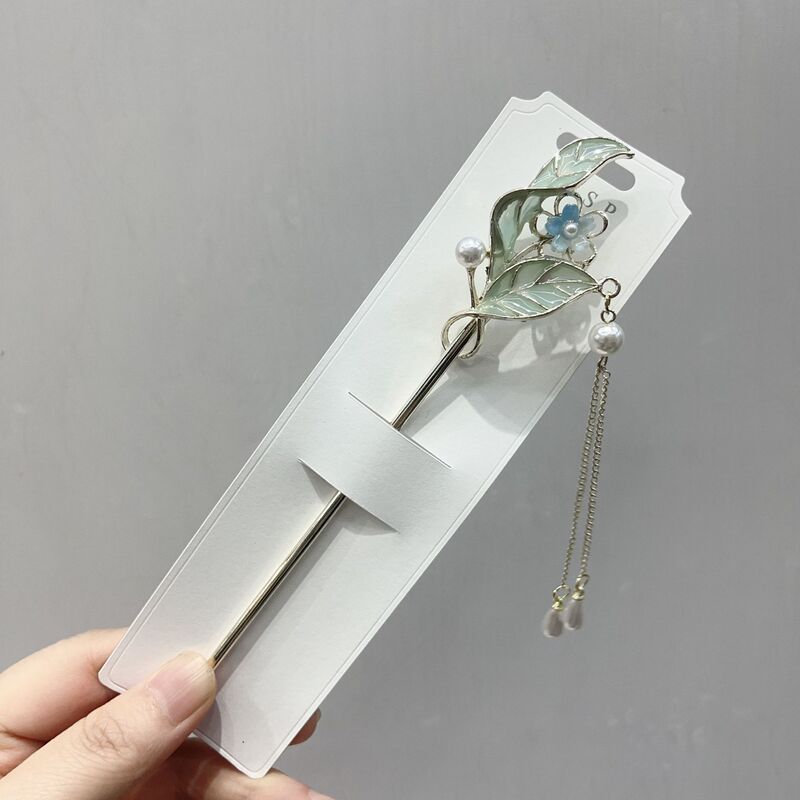 发簪现代简约新中式簪子古风步摇发钗汉服旗袍头饰渐流苏发簪|undefined