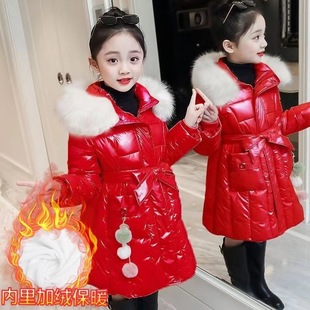 Factory direct new winter girls padded cotton-padded jacket winter new cotton-padded jacket coat bright face wash-free cotton-padded jacket