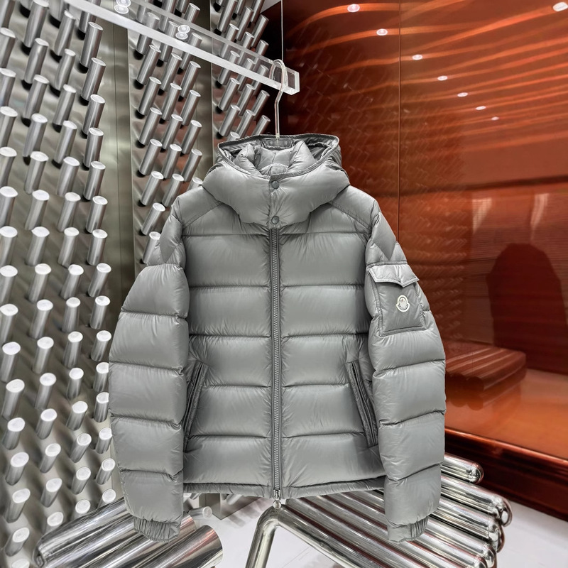 Down Jacket Mengjia New Gray Maya down Jacket for Men and Women Couples Classy White Duck down Fluffy Warm Jacket