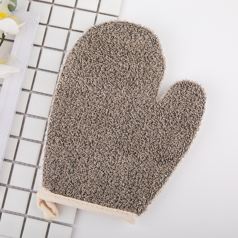 Linen Bamboo Fiber Bath Gloves, Bath Towel, Cuticle Bath Towel, Soft and Non-Harmful to Skin, Material Linen Plus Bamboo Fiber Linen Bamboo Fiber Bath Gloves, Bath Towel, Cuticle Bath Towel, Soft and Non-Harmful to Skin, Material Linen Plus Bamboo Fiber
