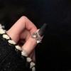 Brand advanced design fashionable ring with stone, moonstone, 2023 collection, light luxury style, trend of season