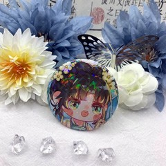 黑蓮花攻略手冊周邊吧唧馬口鐵胸針子期幕聲凌妙妙徽章碎石鐳射