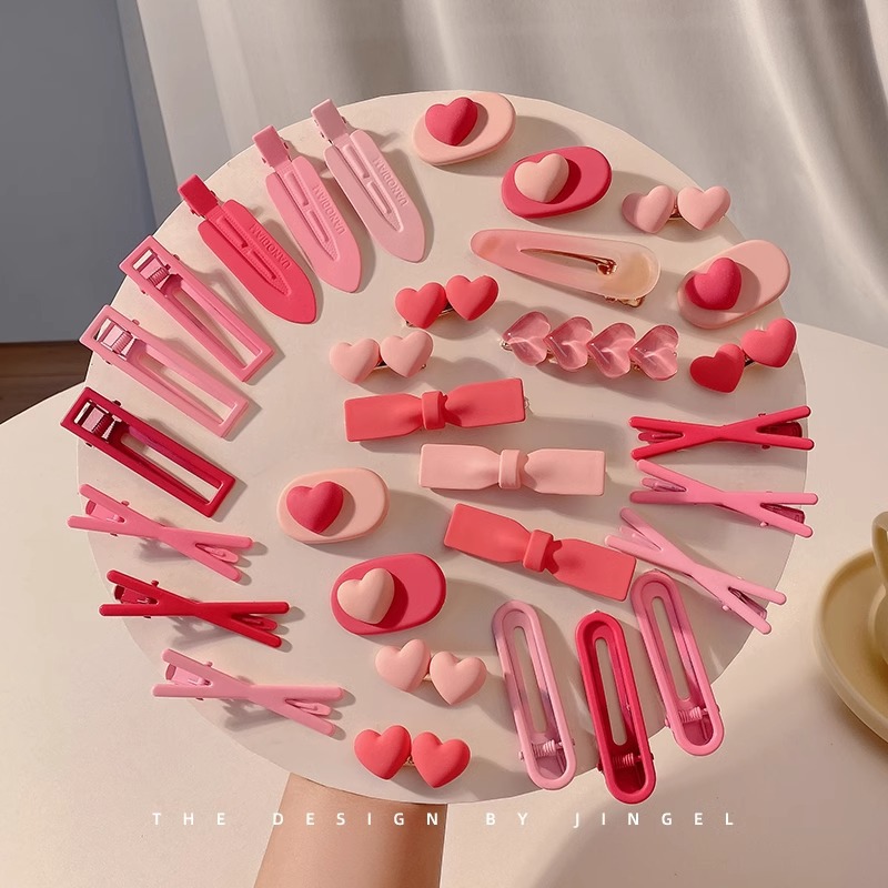 Horquilla rosa, horquilla para niñas y niños, clip de pico de pato para bebé, clip de flequillo lateral, clip lateral para niña linda, tocado