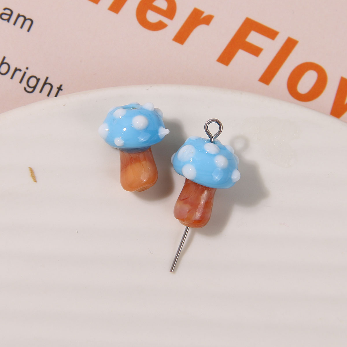 3g Weight Beads Jewelry Making Type 16*12mm Jewelry Making Size DIY Jewelry Accessories Classification 1 Piece Quantity glass Material Mushroom Pattern Polishing Design Casual, Sweet, Simple Style Style 1 Piece 16*12mm Glass Mushroom Beads 23
