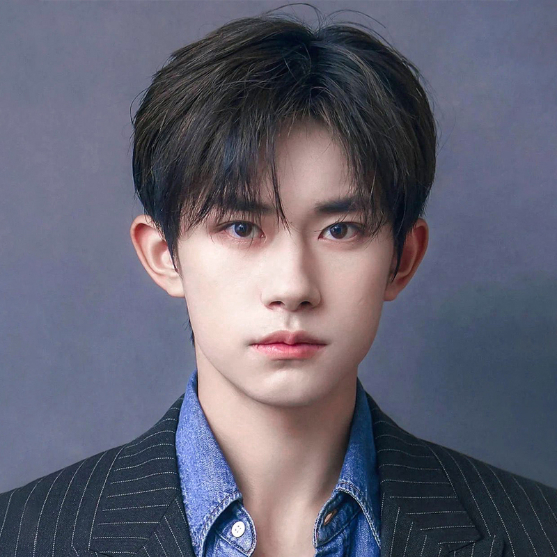 Cross-Border Hot-Selling Korean Style Handsome Wig for Men, Short Hair, Full Head Wig with Middle Part Bangs, Trendy Japanese-Style Men's Wig