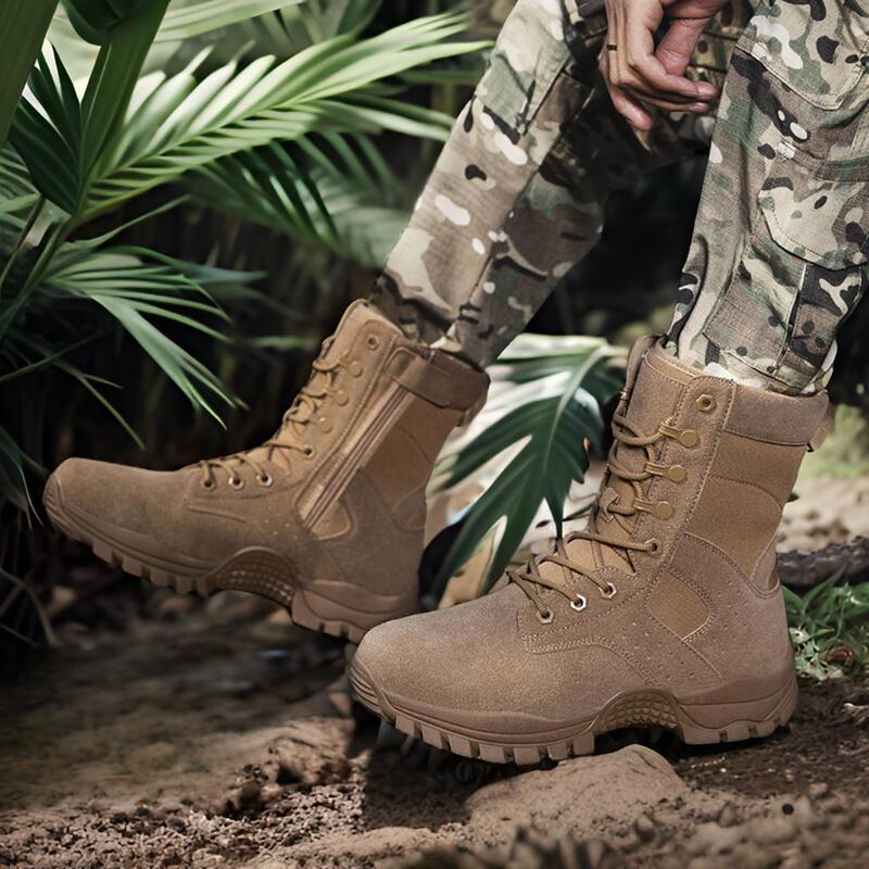 Factory Direct Sales Men's Large Size Tactical Boots Non-Slip Wear-Resistant Anti-Collision Outdoor Jungle Adventure Rescue Cross-Country Running Shoes Boots Factory Direct Sales Men's Large Size Tactical Boots Non-Slip Wear-Resistant Anti-Collision Outdoor Jungle Adventure Rescue Cross-Country Running Shoes Boots