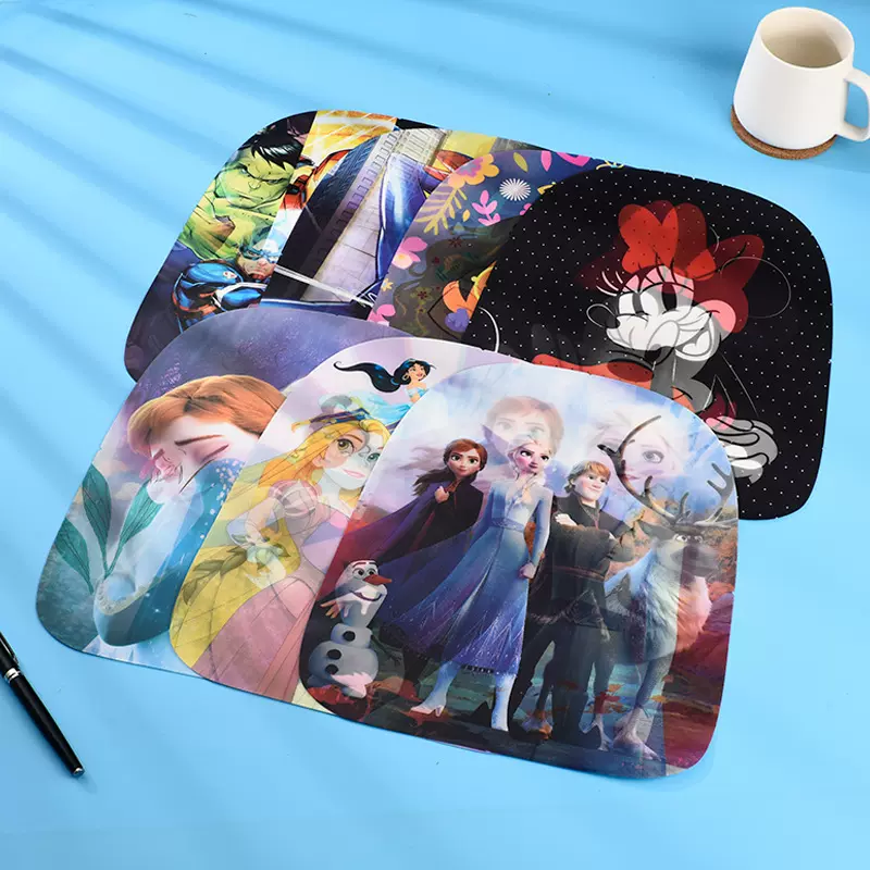 供应 PVC软3D片 卡通3D变幻花片 服装立体印花 可车缝花片