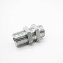 卡套液压软管接头24锥公制过板6C过渡油管隔板对丝高压管接头
