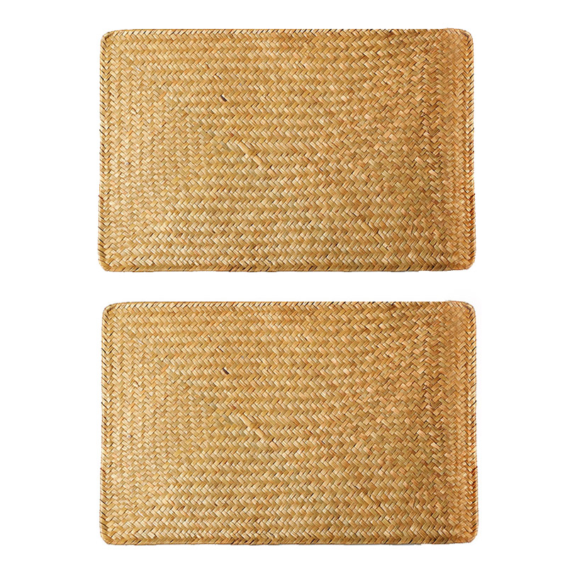 A5LKENS almohadilla de mesa de tejido a mano almohadilla de aislamiento térmico almohadilla de taza a prueba de quemaduras simple almohadilla de mesa de mesa de tejido de paja image 19