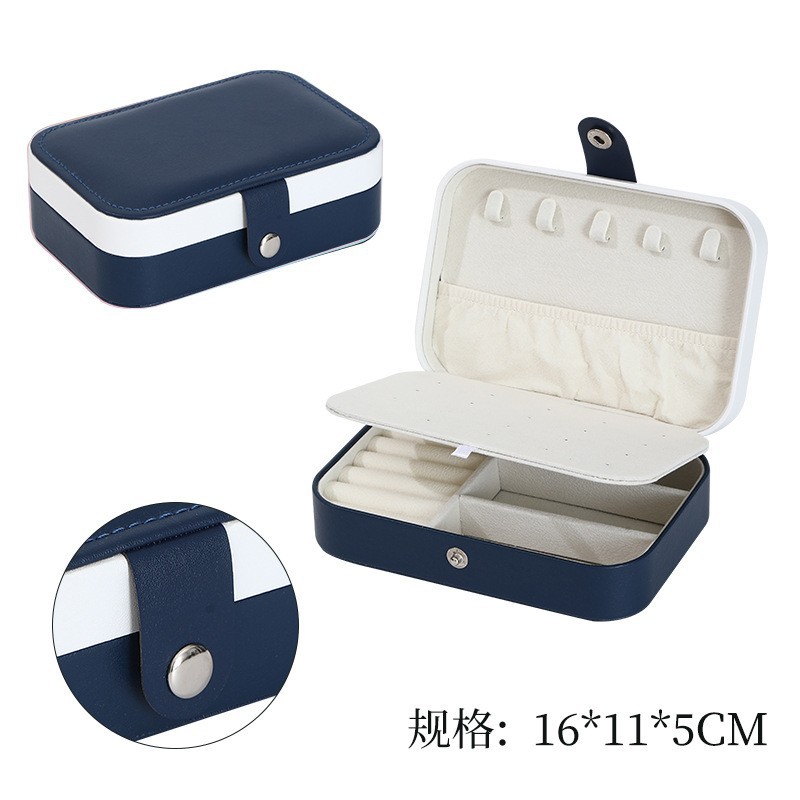 Caja de la joyería caja de almacenamiento 2022 portátil actualizado collar caja de pendientes anillo pendientes de la joyería broche caja