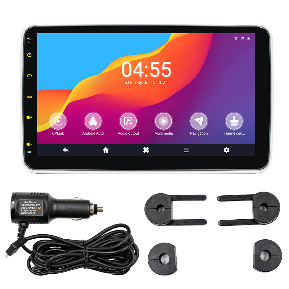10.1 Pulgada Android universal montado en coche reposacabezas trasera pantalla carplay trasera sistema de entretenimiento reproductor