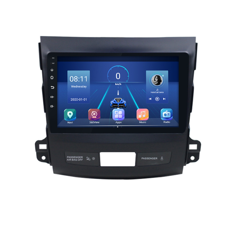 Para Mitsubishi outlander Android reproductor de navegación inteligente MP5 Radio 4 + 64 incorporado carplay