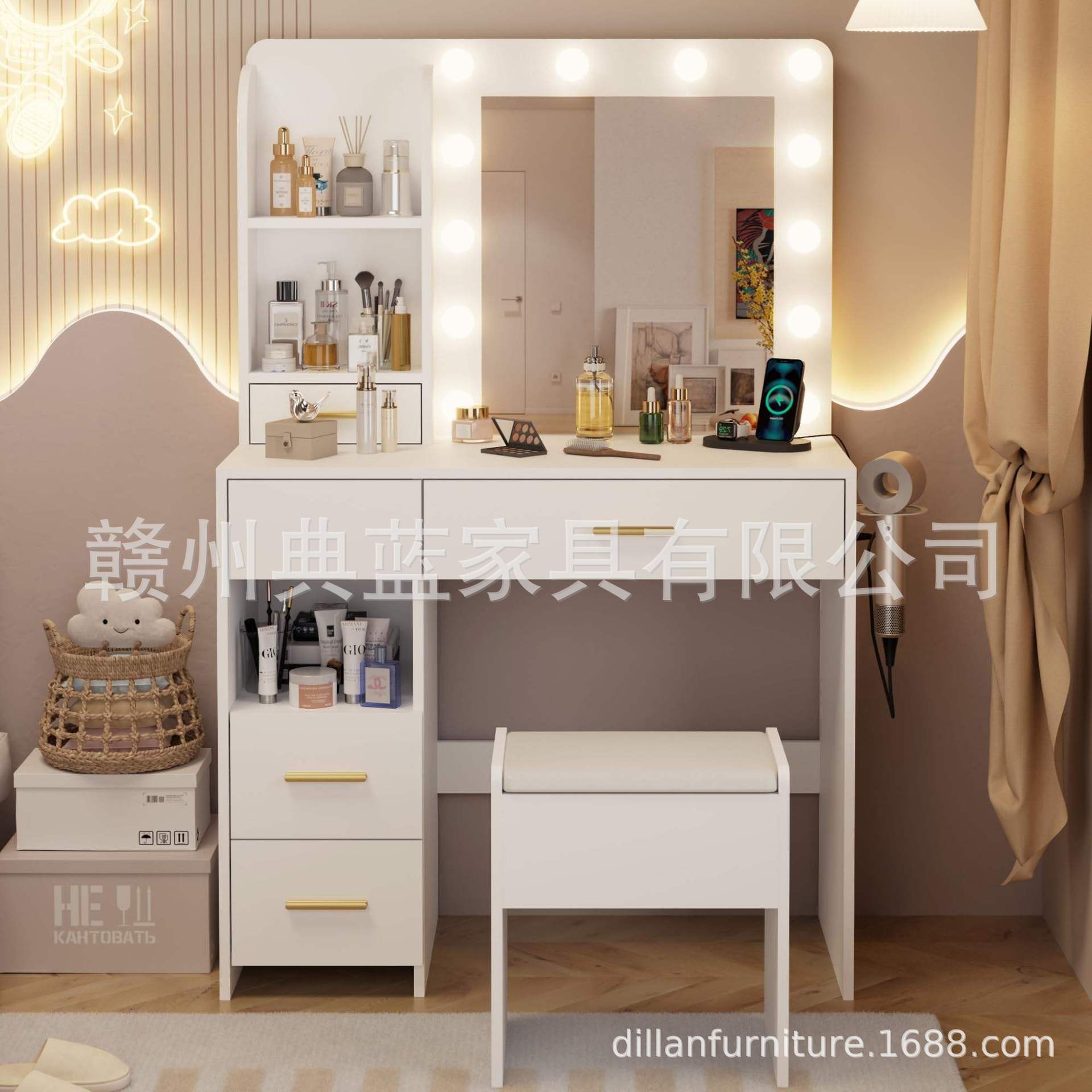 Comercio exterior transfronterizo mesa de maquillaje de estilo europeo dormitorio simple moderno mesas de maquillaje mesas de maquillaje mesas de maquillaje