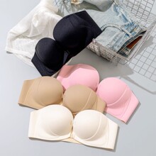 厂家直销跨境电商东南亚越南泰国女士无痕背心舒适聚拢侧收文胸罩